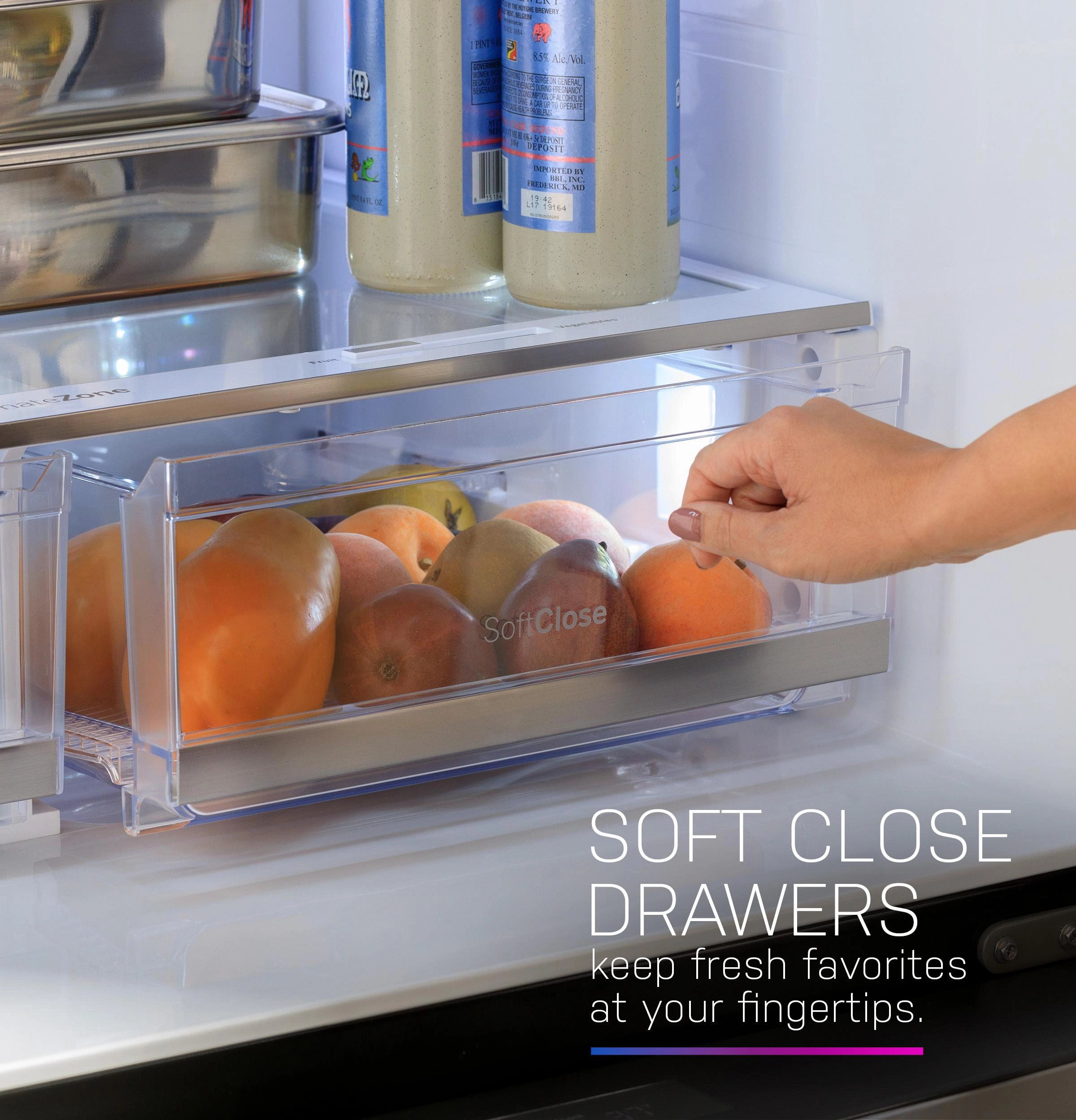 Ge Appliances PGE29BYTFS Ge Profile&#8482; Series Energy Star? 28.7 Cu. Ft. Smart Fingerprint Resistant 4-Door French-Door Refrigerator With Dual-Dispense Autofill Pitcher