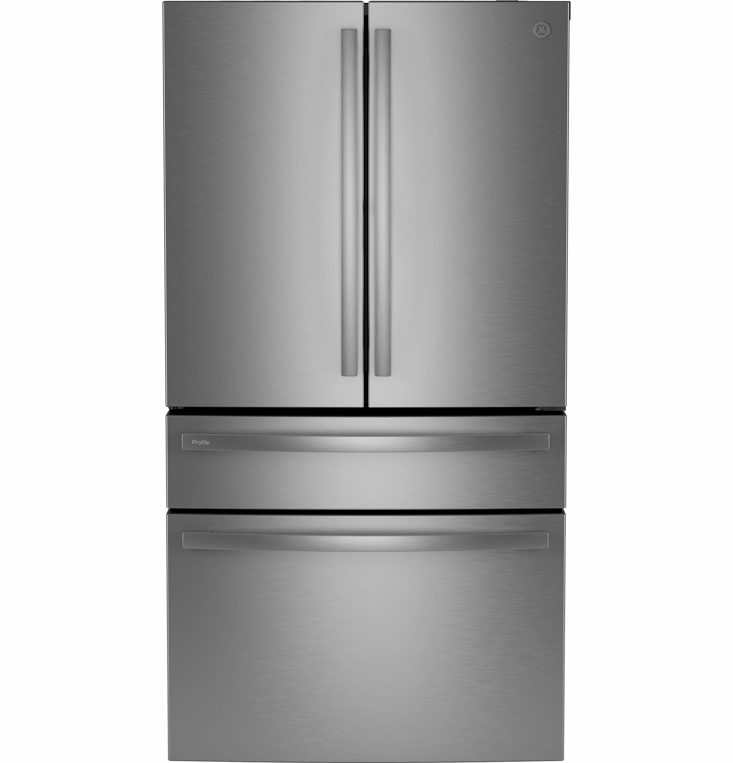 Ge Appliances PGE29BYTFS Ge Profile&#8482; Series Energy Star? 28.7 Cu. Ft. Smart Fingerprint Resistant 4-Door French-Door Refrigerator With Dual-Dispense Autofill Pitcher Freestanding Refrigerators freestanding fridge freezer combo