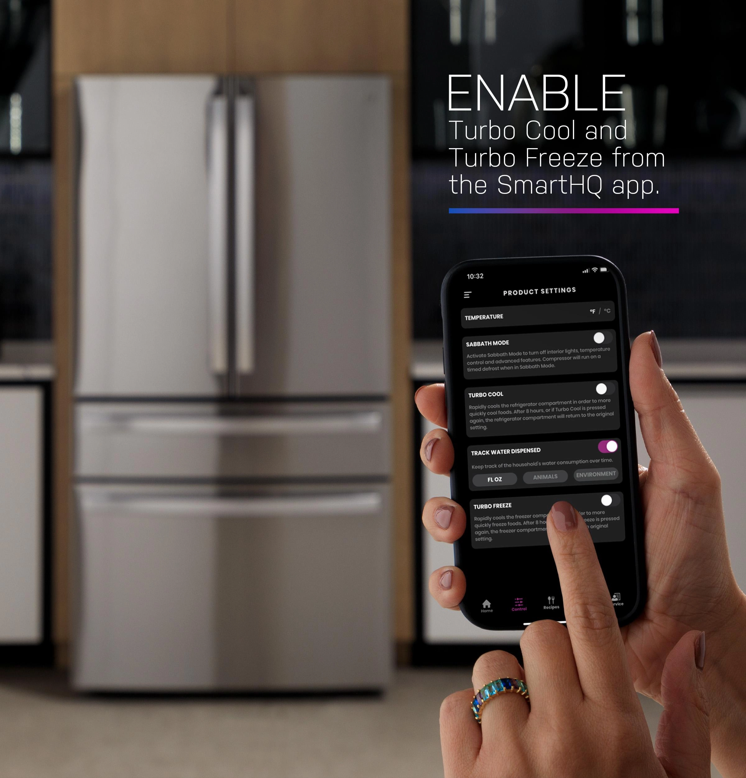Ge Appliances PGE29BYTFS Ge Profile&#8482; Series Energy Star? 28.7 Cu. Ft. Smart Fingerprint Resistant 4-Door French-Door Refrigerator With Dual-Dispense Autofill Pitcher