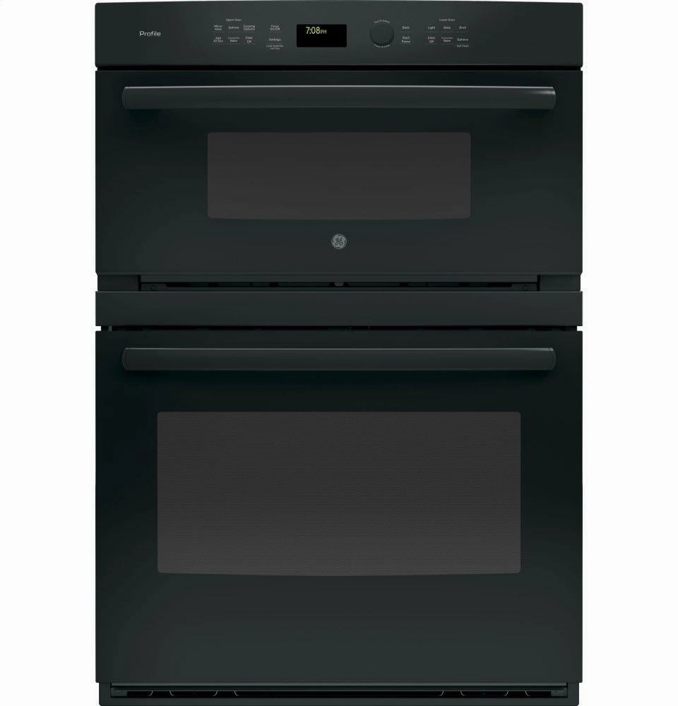 Ge Appliances PT7800DHBB Ge Profile&#8482; 30" Built-In Combination Convection Microwave/Convection Wall Oven Wall Ovens oven with smart temperature control