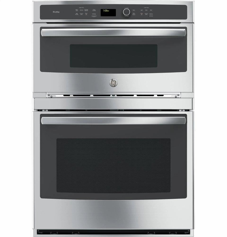 Ge Appliances PT7800SHSS Ge Profile&#8482; 30" Built-In Combination Convection Microwave/Convection Wall Oven Wall Ovens 27 inch wall oven built-in