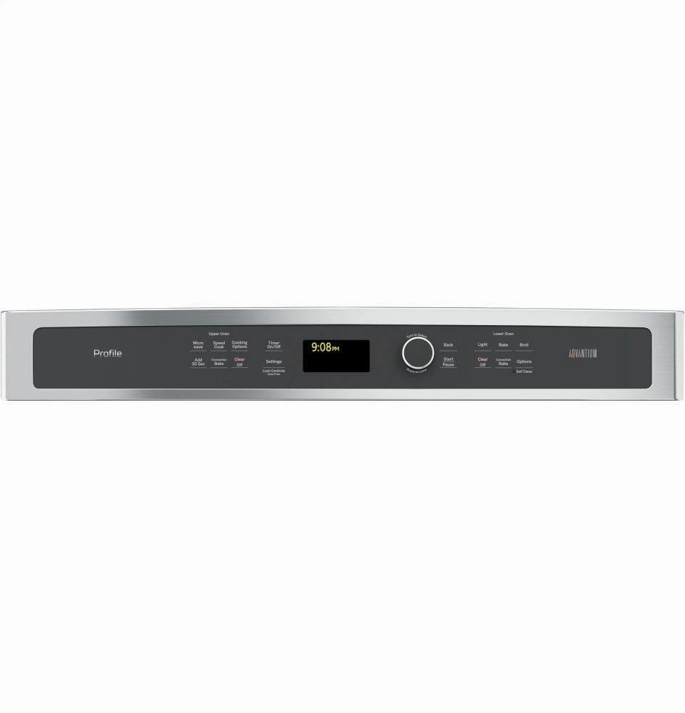 Ge Appliances PT9800SHSS Ge Profile&#8482; 30 In. Combination Double Wall Oven With Convection And Advantium Technology