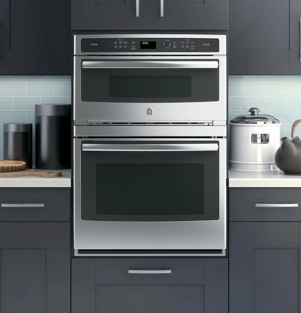 Ge Appliances PT9800SHSS Ge Profile&#8482; 30 In. Combination Double Wall Oven With Convection And Advantium Technology