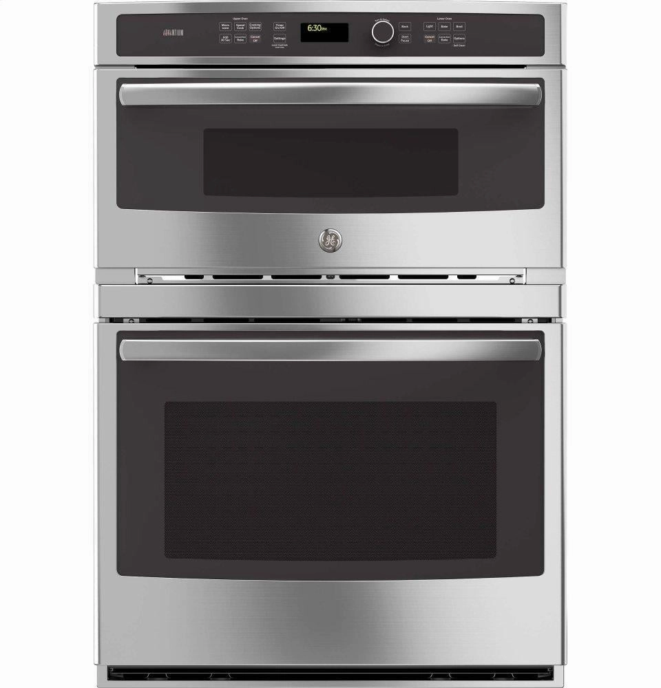 Ge Appliances PT9800SHSS Ge Profile&#8482; 30 In. Combination Double Wall Oven With Convection And Advantium Technology Wall Ovens oven with smart temperature control