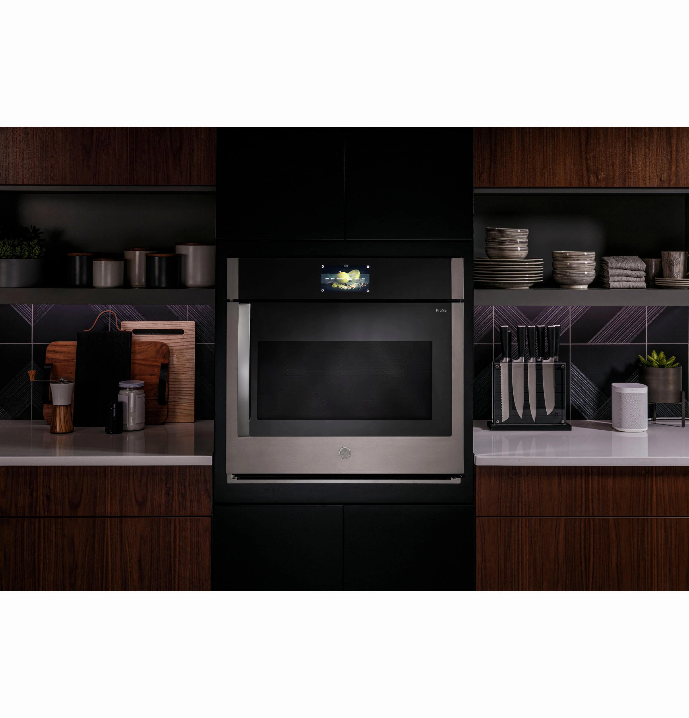 Ge Appliances PTS700LSNSS Ge Profile&#8482; 30" Smart Built-In Convection Single Wall Oven With Left-Hand Side-Swing Doors