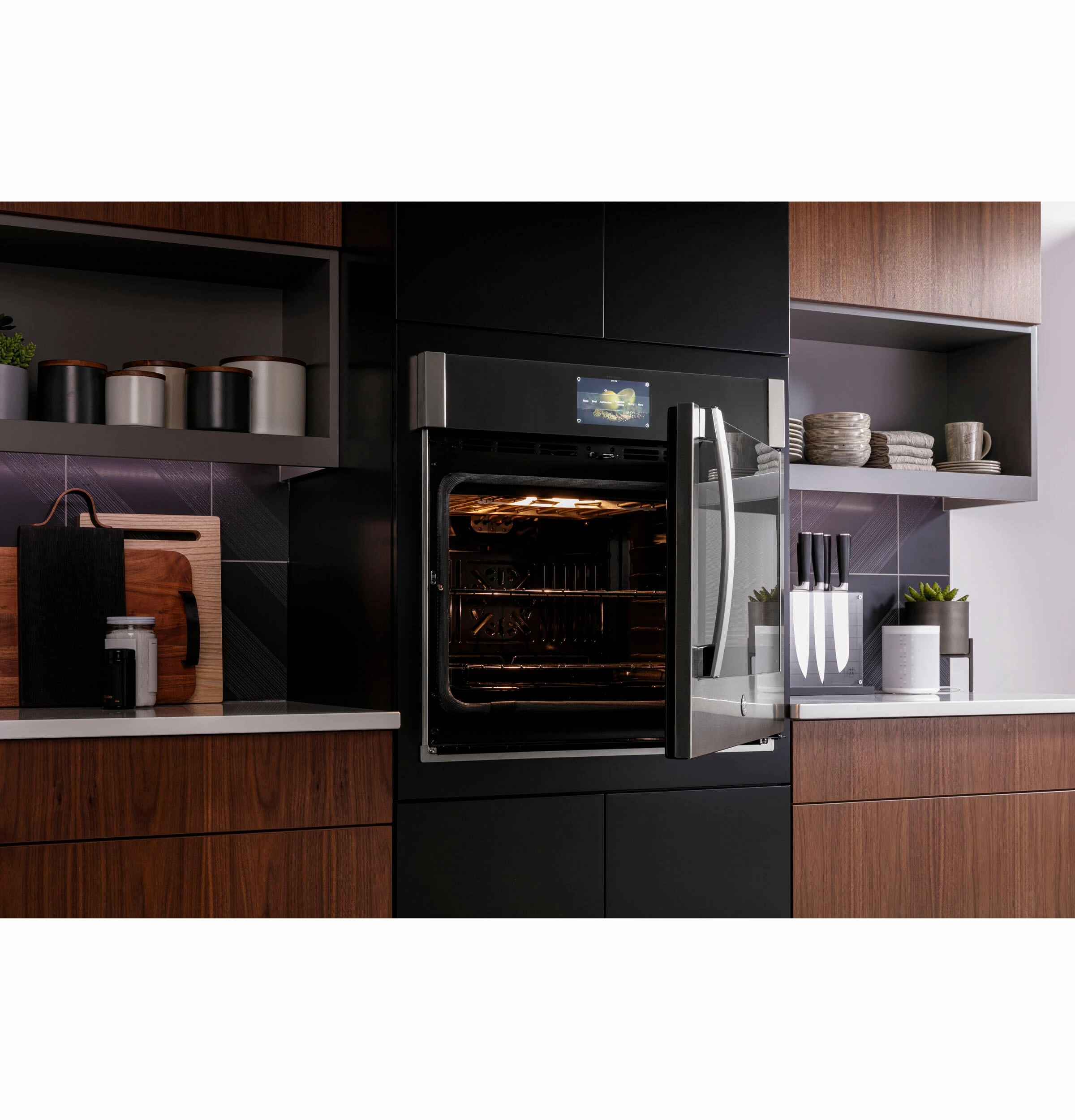 Ge Appliances PTS700LSNSS Ge Profile&#8482; 30" Smart Built-In Convection Single Wall Oven With Left-Hand Side-Swing Doors
