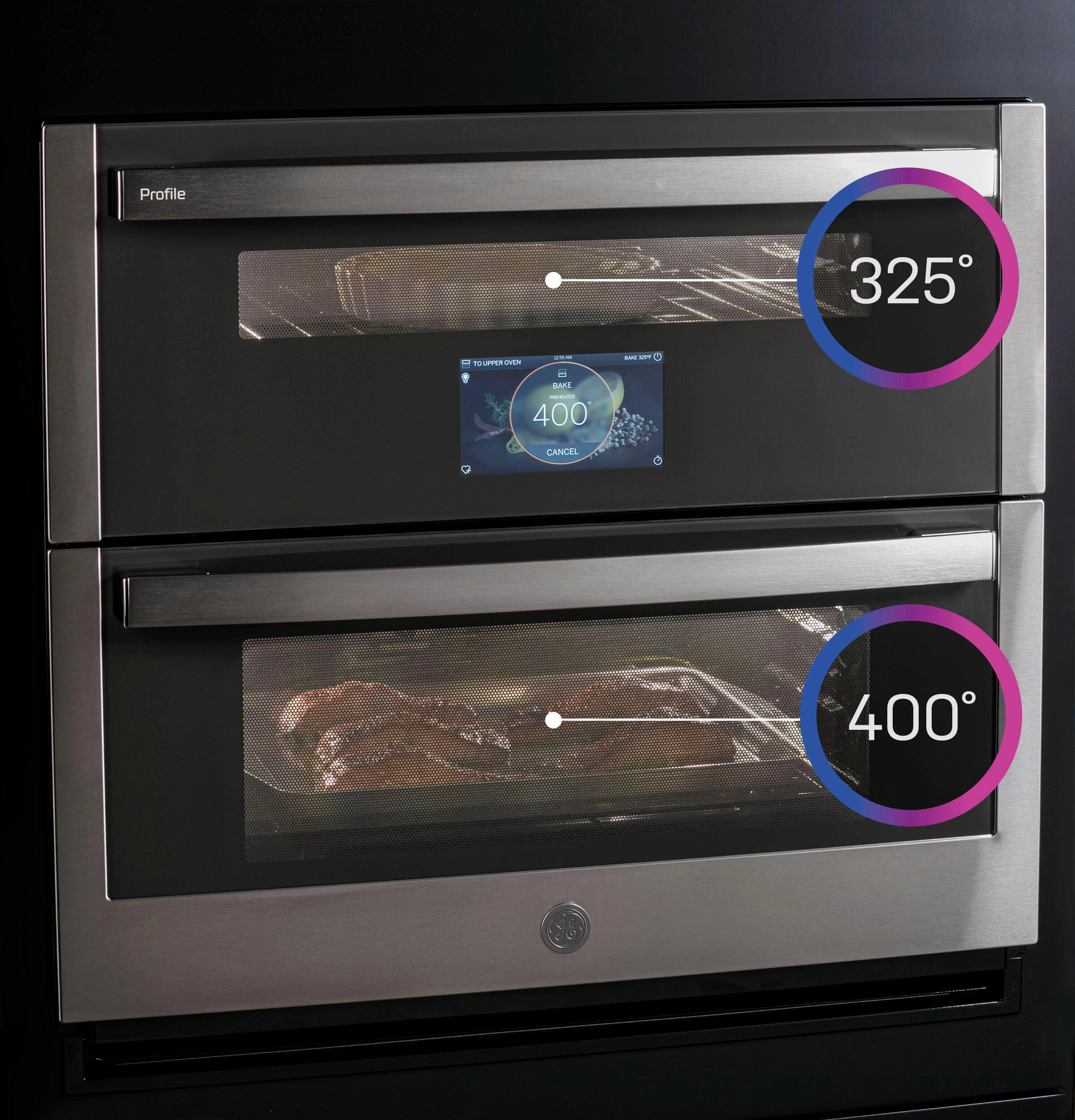 Ge Appliances PTS9200SNSS Ge Profile&#8482; 30" Smart Built-In Twin Flex Convection Wall Oven