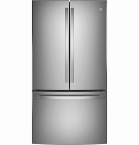 Ge Appliances PWE23KYNFS Ge Profile&#8482; Energy Star? 23.1 Cu. Ft. Counter-Depth Fingerprint Resistant French-Door Refrigerator Freestanding Refrigerators freestanding fridge freezer combo