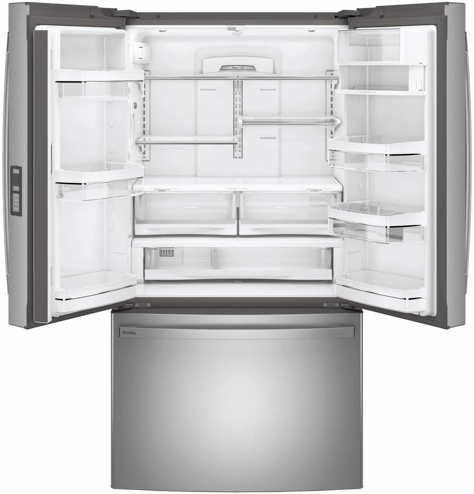 Ge Appliances PWE23KYNFS Ge Profile&#8482; Energy Star? 23.1 Cu. Ft. Counter-Depth Fingerprint Resistant French-Door Refrigerator