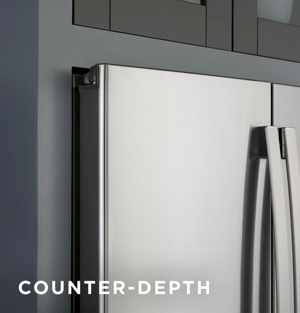 Ge Appliances PWE23KYNFS Ge Profile&#8482; Energy Star? 23.1 Cu. Ft. Counter-Depth Fingerprint Resistant French-Door Refrigerator