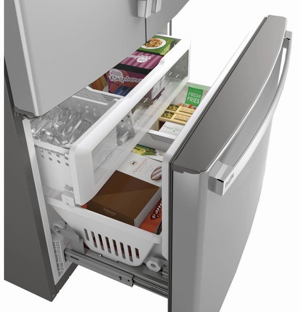 Ge Appliances PWE23KYNFS Ge Profile&#8482; Energy Star? 23.1 Cu. Ft. Counter-Depth Fingerprint Resistant French-Door Refrigerator