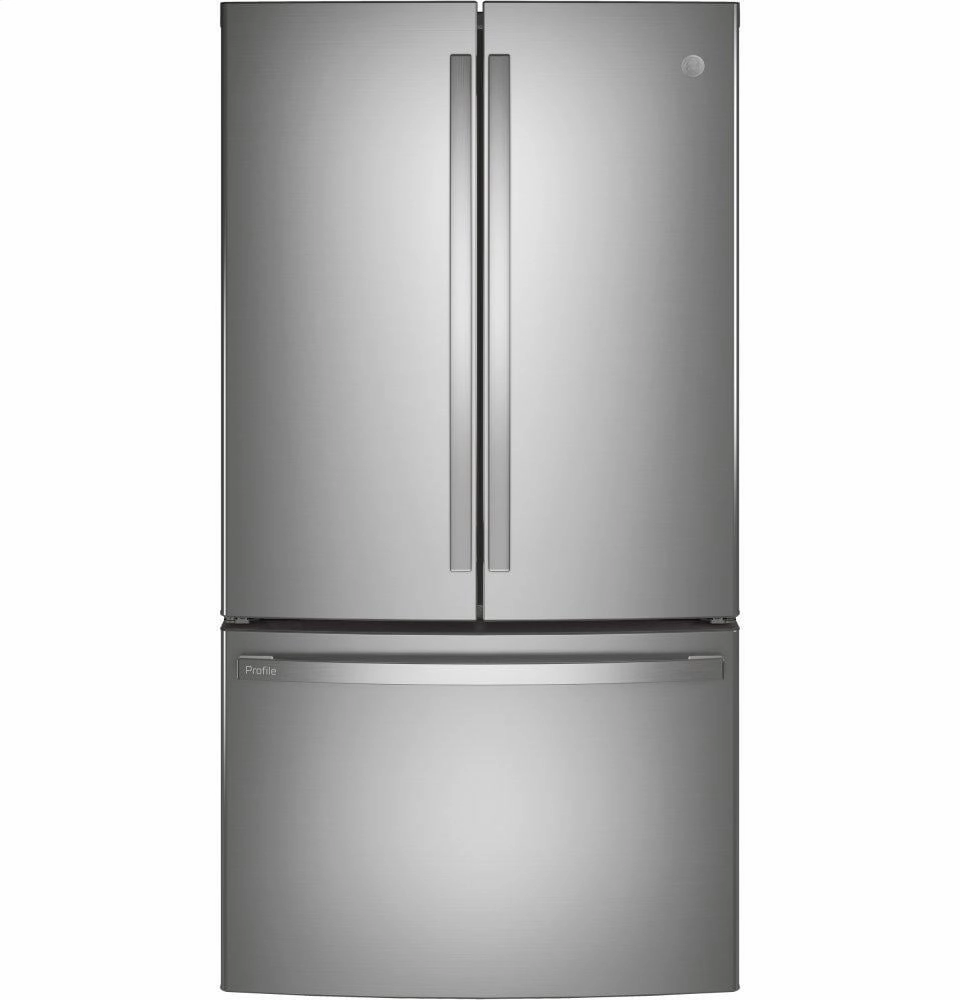 Ge Appliances PWE23KYNFS Ge Profile&#8482; Energy Star? 23.1 Cu. Ft. Counter-Depth Fingerprint Resistant French-Door Refrigerator Freestanding Refrigerators freestanding fridge freezer combo