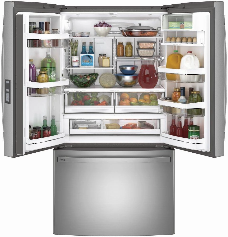 Ge Appliances PWE23KYNFS Ge Profile&#8482; Energy Star? 23.1 Cu. Ft. Counter-Depth Fingerprint Resistant French-Door Refrigerator