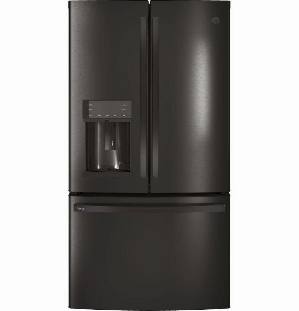 Ge Appliances PYE22KBLTS Ge Profile&#8482; Series Energy Star? 22.1 Cu. Ft. Counter-Depth French-Door Refrigerator With Hands-Free Autofill Freestanding Refrigerators freestanding fridge freezer combo
