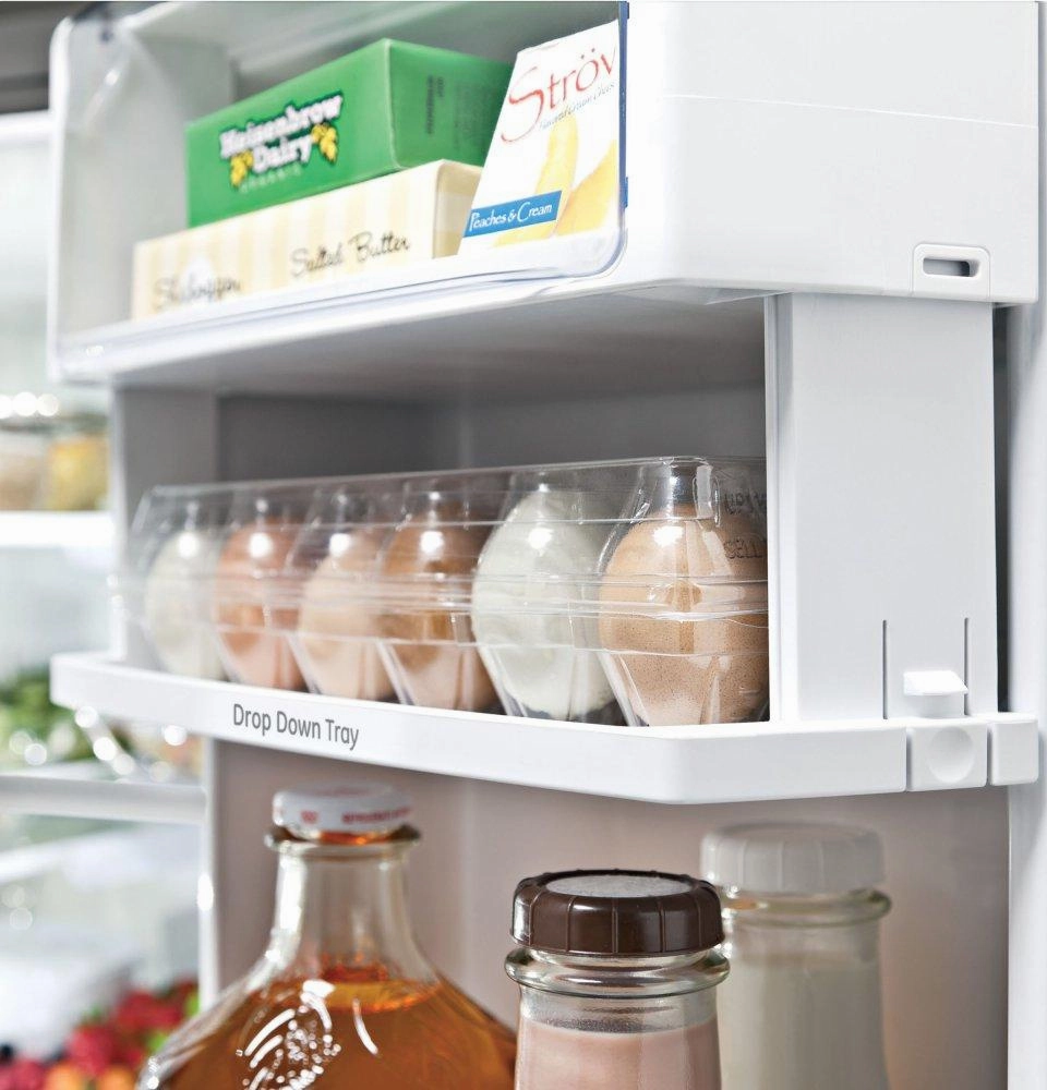 Ge Appliances PYE22KBLTS Ge Profile&#8482; Series Energy Star? 22.1 Cu. Ft. Counter-Depth French-Door Refrigerator With Hands-Free Autofill