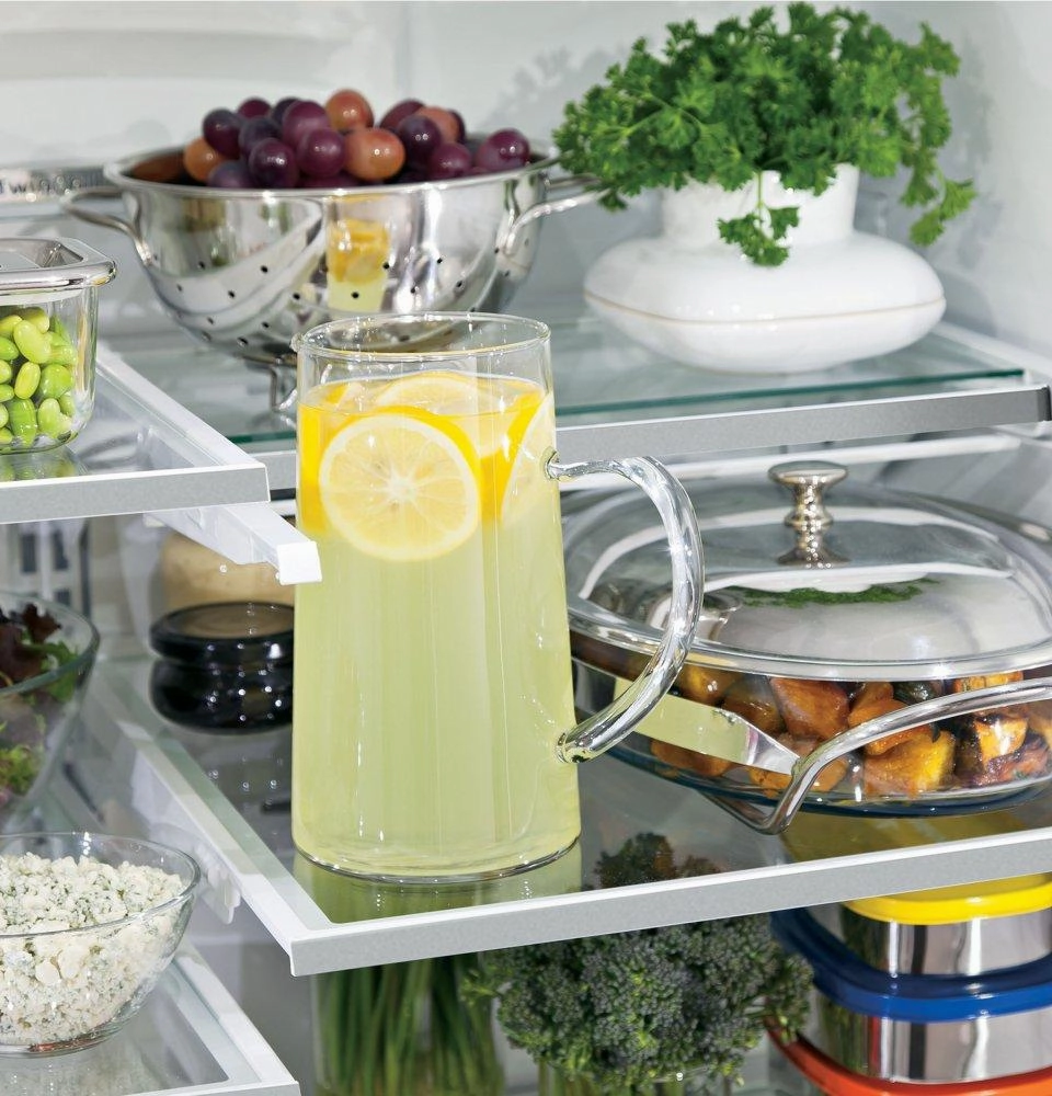 Ge Appliances PYE22KBLTS Ge Profile&#8482; Series Energy Star? 22.1 Cu. Ft. Counter-Depth French-Door Refrigerator With Hands-Free Autofill