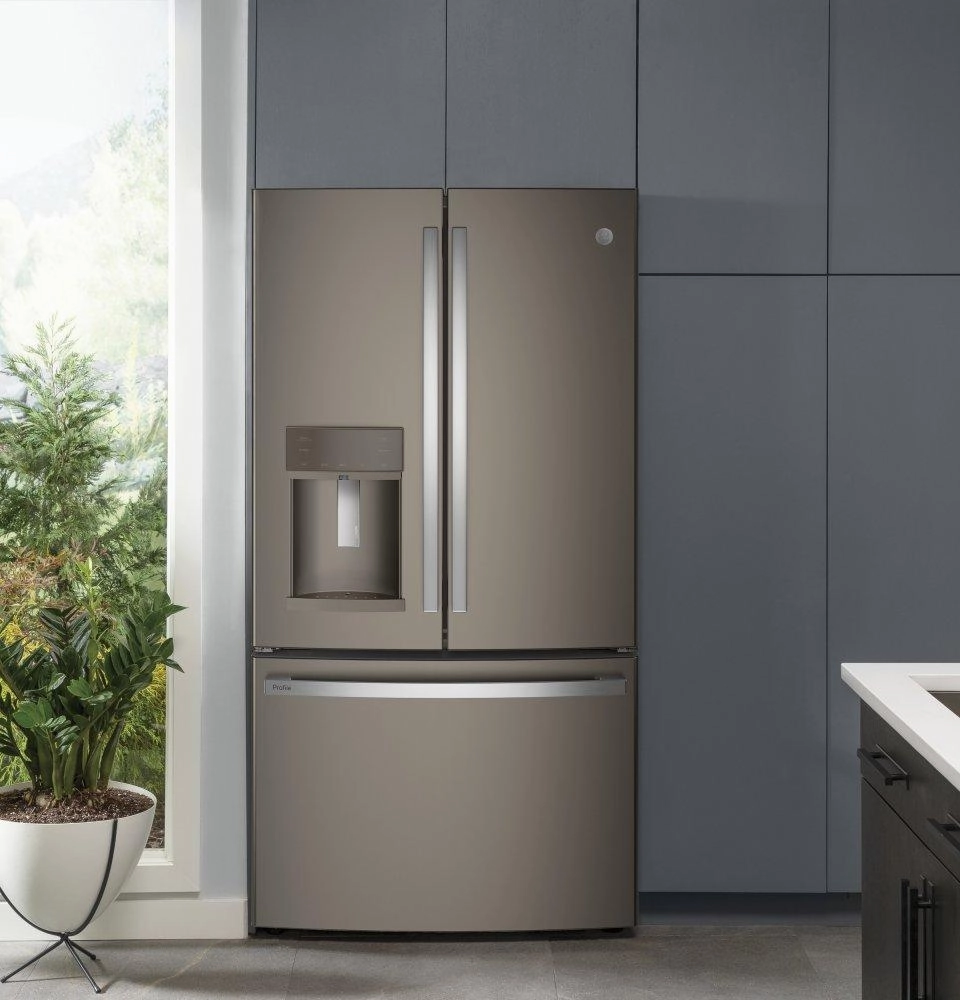Ge Appliances PYE22KMKES Ge Profile&#8482; Series Energy Star? 22.1 Cu. Ft. Counter-Depth French-Door Refrigerator With Hands-Free Autofill