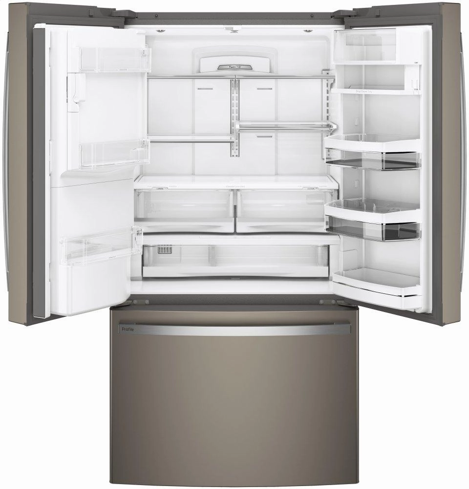 Ge Appliances PYE22KMKES Ge Profile&#8482; Series Energy Star? 22.1 Cu. Ft. Counter-Depth French-Door Refrigerator With Hands-Free Autofill