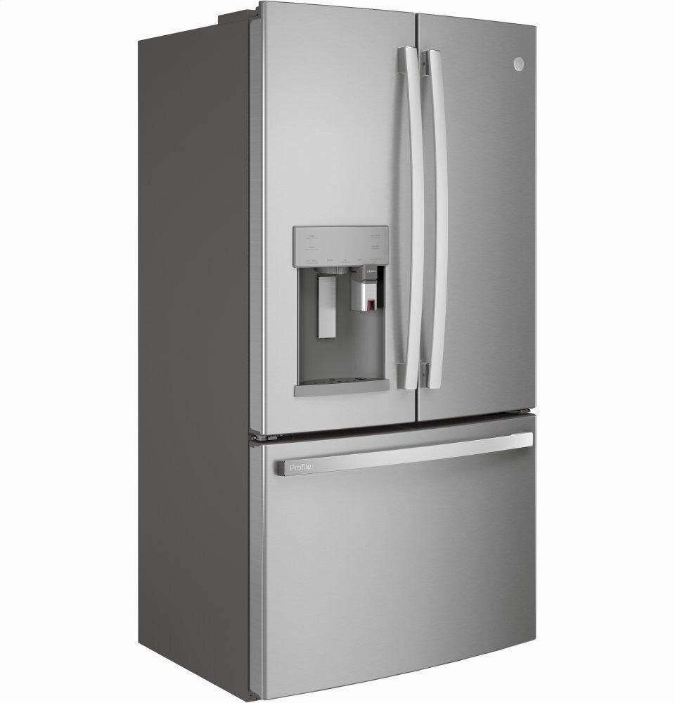 Ge Appliances PYE22PYNFS Ge Profile&#8482; Series Energy Star? 22.1 Cu. Ft. Smart Counter-Depth Fingerprint Resistant French-Door Refrigerator With Keurig? K-Cup? Brewing System