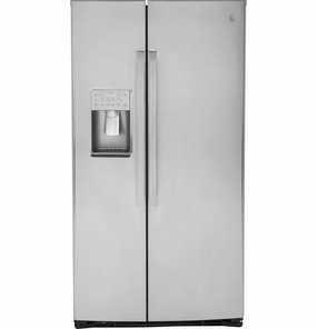 Ge Appliances PZS22MYKFS Ge Profile&#8482; Series 21.9 Cu. Ft. Counter-Depth Side-By-Side Refrigerator Freestanding Refrigerators freestanding fridge freezer combo