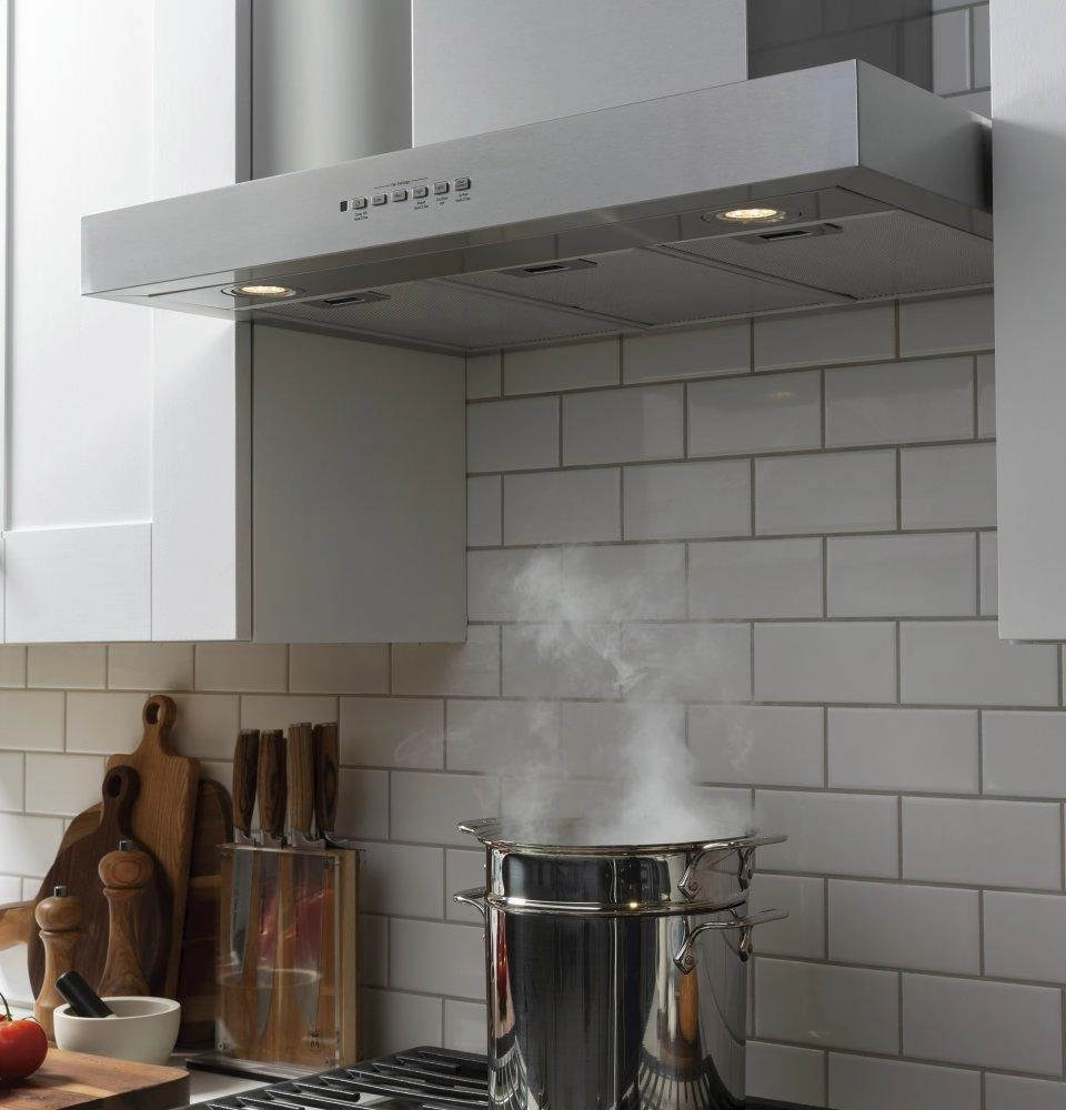 Ge Appliances UVW8361SLSS 36" Designer Wall Mount Hood W/ Dimmable Led Lighting