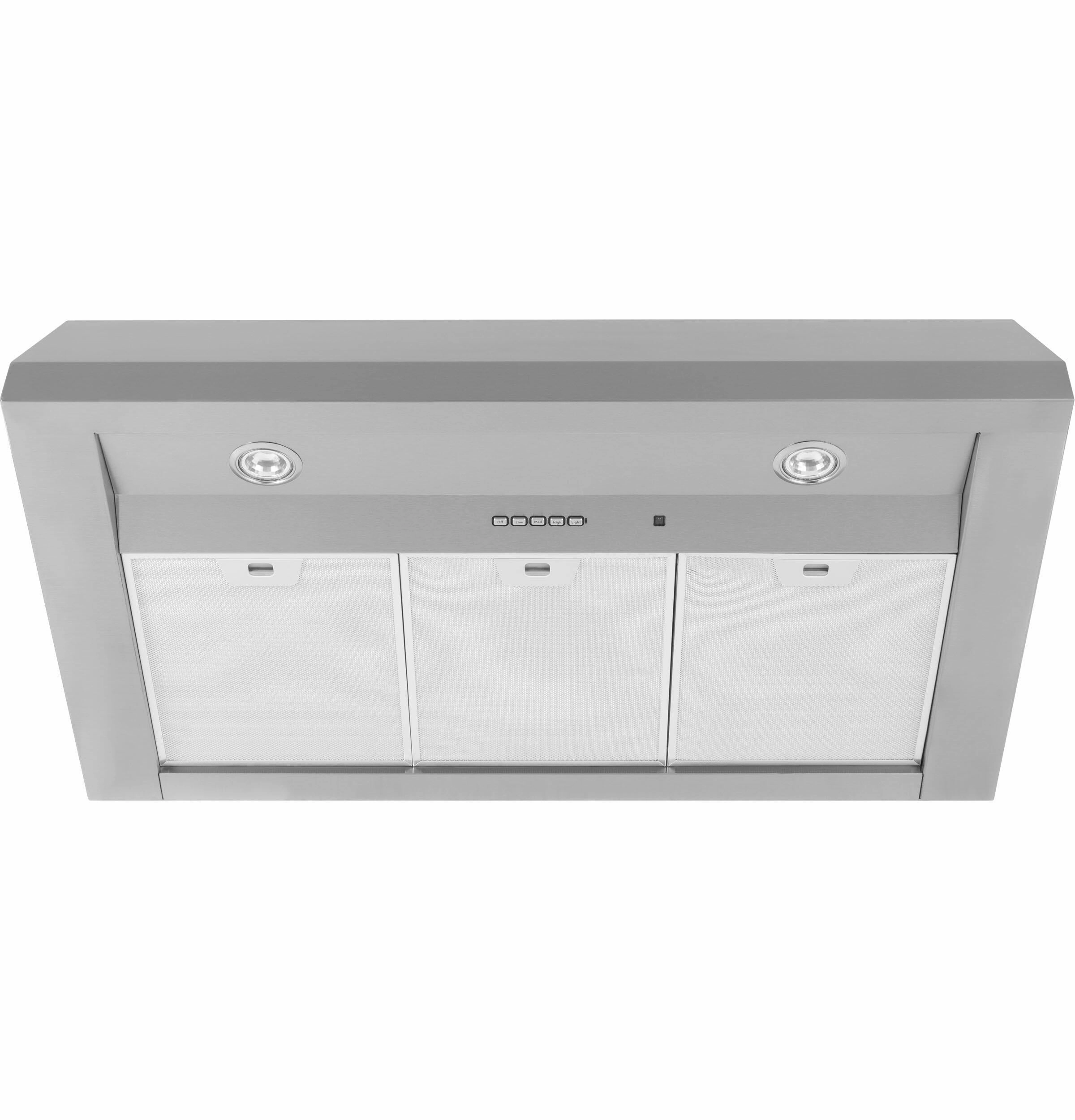 Ge Appliances UVW8364SPSS 36" Designer Wall Mount Hood W/ Dimmable Led Lighting