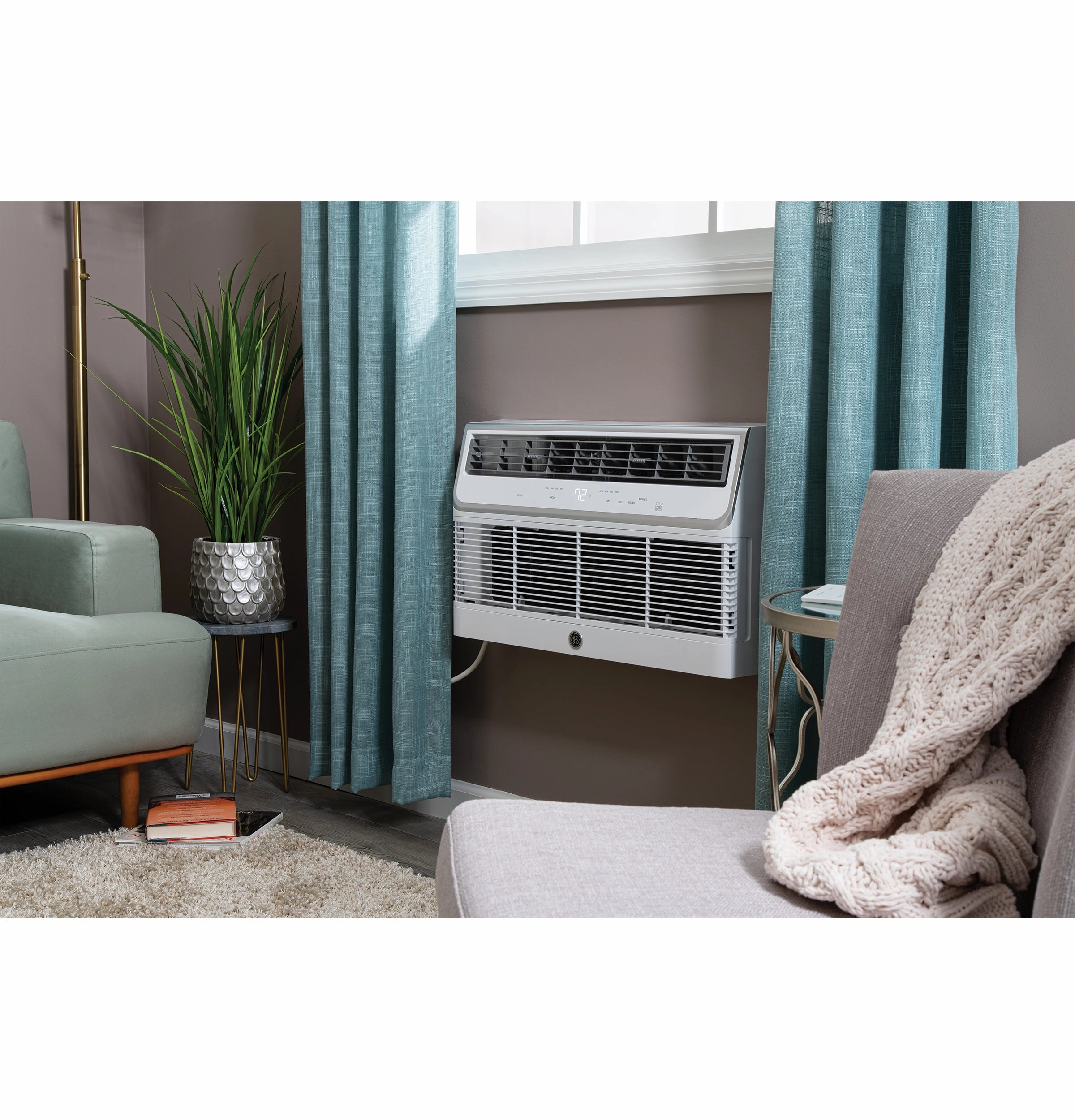 GE(R) ENERGY STAR(R) 230/208 Volt Built-In Cool-Only Room Air Conditioner - (AJCQ12DWH)