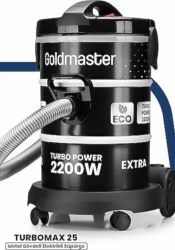Gold Master Vacuum Cleaner, Black, 25 Lit robot vacuum, handheld vacuum