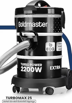 Gold Master Vacuum Cleaner, Black, 25 Lit robot vacuum, handheld vacuum