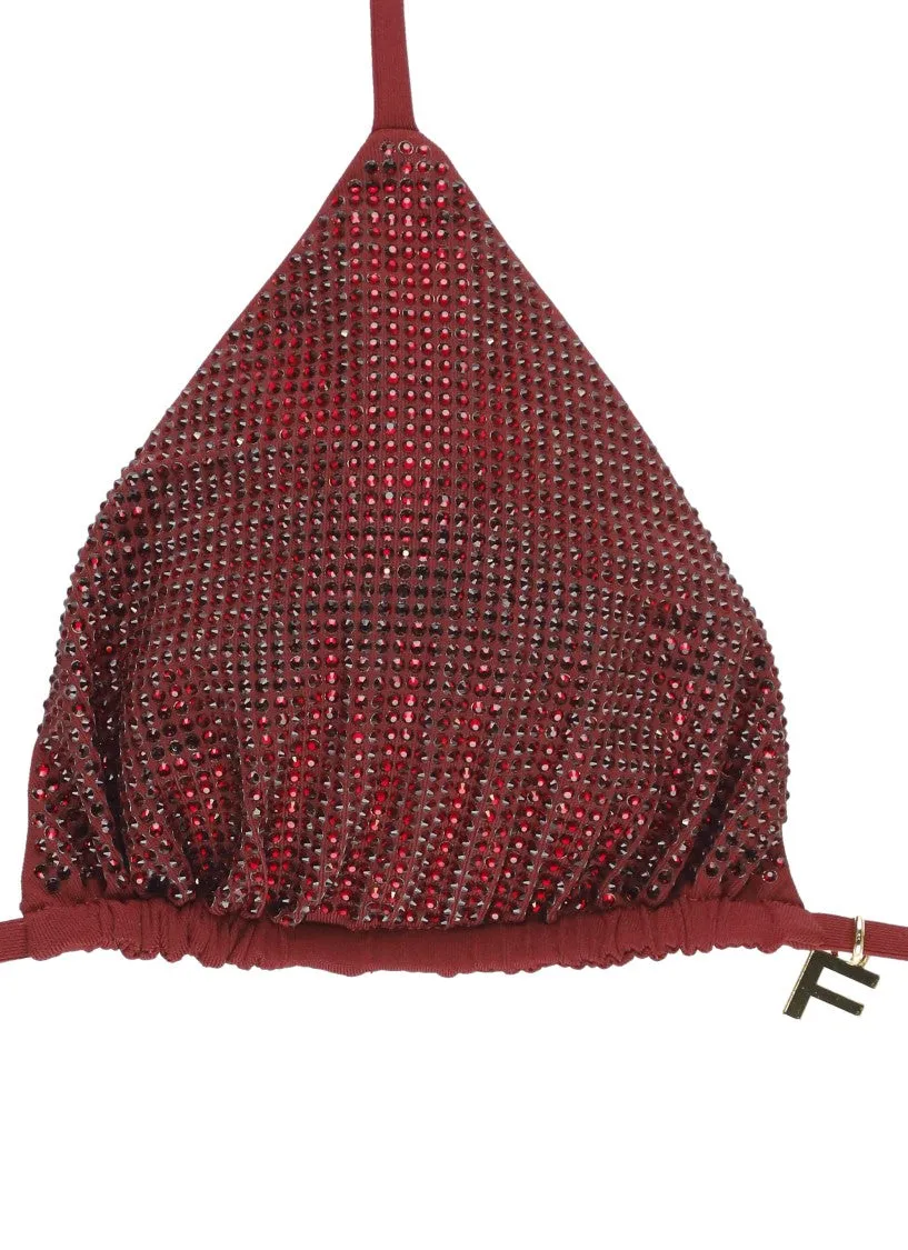 Halterneck Bordeaux Bikini