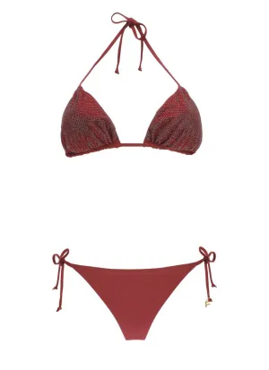 Halterneck Bordeaux Bikini