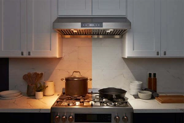 Hauslane UCPS18WHT30 Hauslane Chef 30-In Ducted Matte White Undercabinet Range Hood