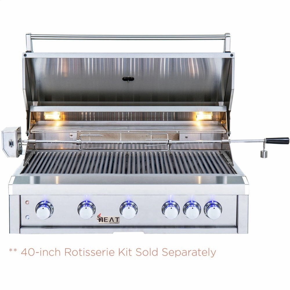 Heat Grills HTGR405LP Heat 40" 5-Burner Gas Grill W/ Infrared Burner - Lp