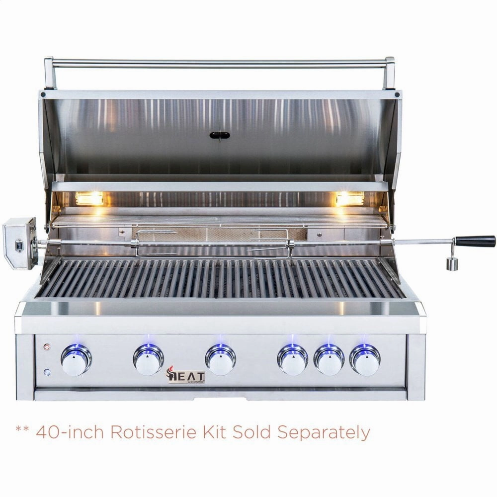 Heat Grills HTGR405LP Heat 40" 5-Burner Gas Grill W/ Infrared Burner - Lp