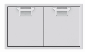 Hestan AEAD36RD Aspire Series - 36" Double Access Doors - Matador / Red Storage,outdoor grill storage cabinet
