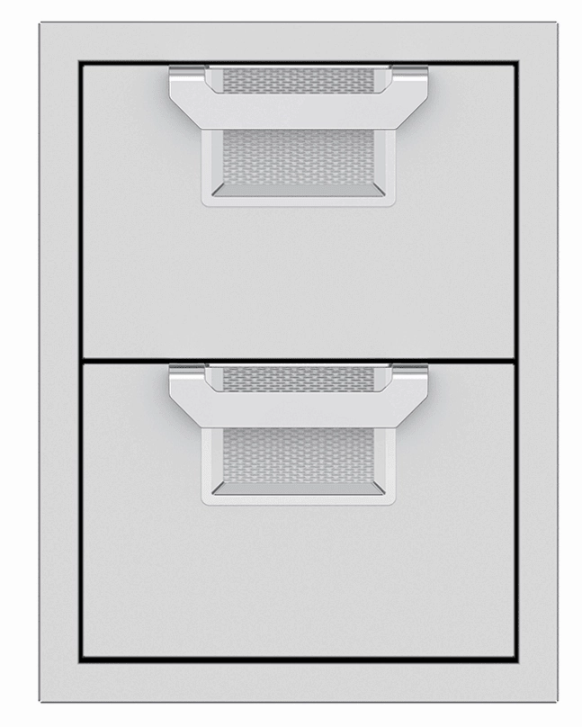 Hestan AEDR16RD Aspire Series - 16" Double Drawers - Matador / Red Storage,outdoor grill storage cabinet