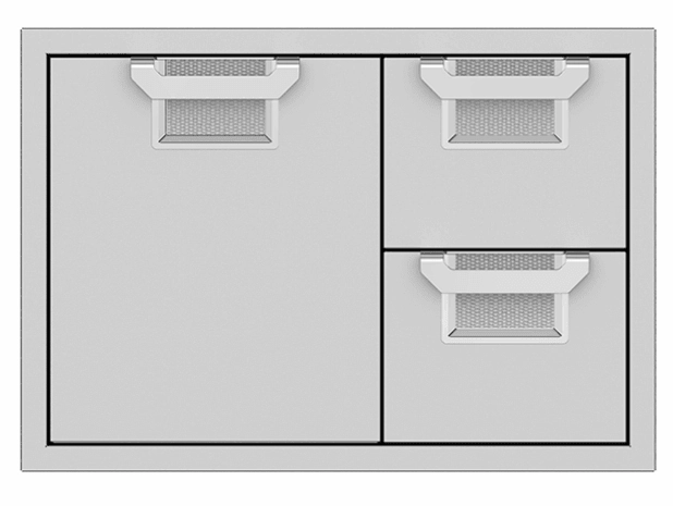 Hestan AESDR30OR Aspire Series - 30" Combo Door/Drawer - Citra / Orange Storage,outdoor grill storage cabinet