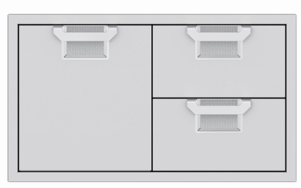 Hestan AESDR36BU Aspire Series - 36" Combo Door/Drawer - Prince / Blue Barbeque Grill Accessories,grill tool set