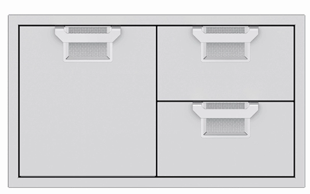 Hestan AESDR36RD Aspire Series - 36" Combo Door/Drawer - Matador / Red Barbeque Grill Accessories,grill tool set
