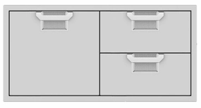Hestan AESDR42BK Aspire Series - 42" Combo Door/Drawer - Stealth / Black Barbeque Grill Accessories,grill tool set