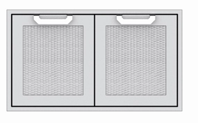 Hestan AGAD36DG Hestan 36" Double Access Doors Agad - Dark Grey (Custom Color: Pacific Fog) Storage,outdoor grill storage cabinet
