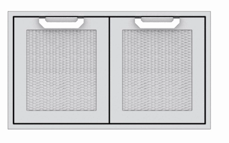 Hestan AGAD36DG Hestan 36" Double Access Doors Agad - Dark Grey (Custom Color: Pacific Fog) Storage,outdoor grill storage cabinet