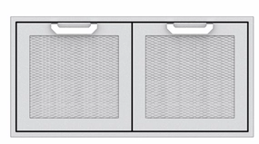 Hestan AGAD42BG Hestan 42" Double Access Doors Agad - Burgundy (Custom Color: Tin Roof) Barbeque Grill Accessories,grill tool set