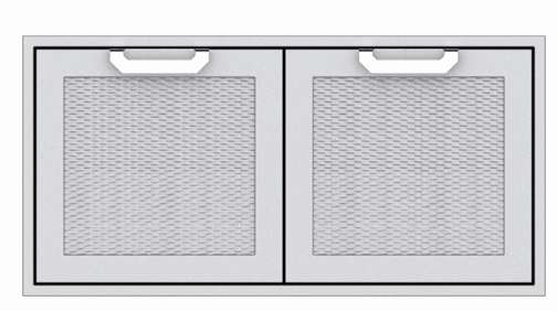 Hestan AGAD42DG Hestan 42" Double Access Doors Agad - Dark Grey (Custom Color: Pacific Fog) Storage,outdoor grill storage cabinet
