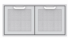 Hestan AGAD42WH Hestan 42" Double Access Doors Agad - White (Custom Color: Froth) Storage,outdoor grill storage cabinet