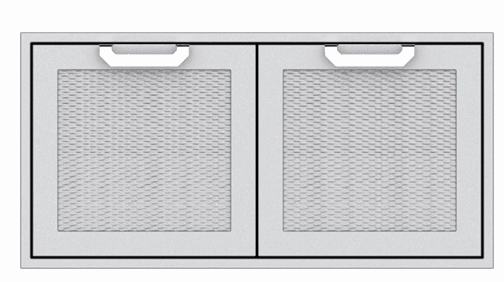 Hestan AGAD42WH Hestan 42" Double Access Doors Agad - White (Custom Color: Froth) Storage,outdoor grill storage cabinet