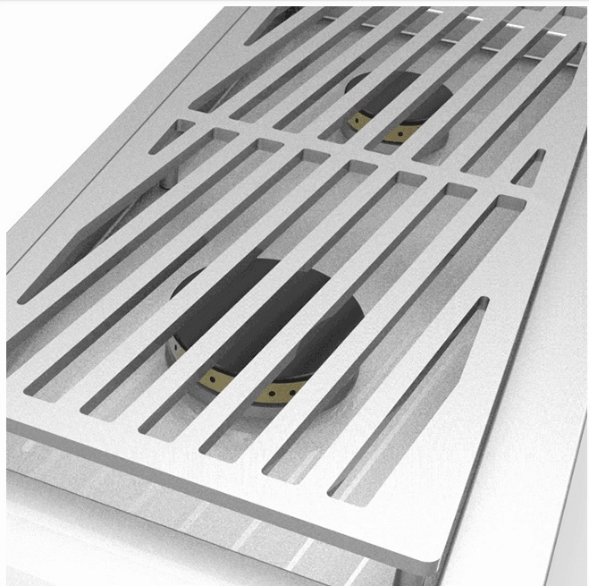Hestan AGB121LPTQ Hestan 12" Liquid Propane Gas Single Side Burner For Built In Grill Agb121 - Turquoise (Custom Color: Bora Bora)