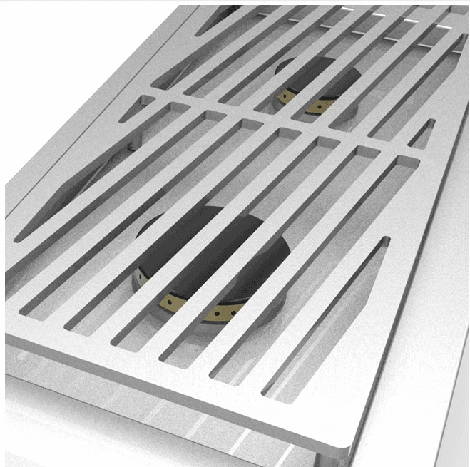 Hestan AGB121NGWH Hestan 12" Natural Gas Single Side Burner For Built In Grill Agb12 - White (Custom Color: Froth)