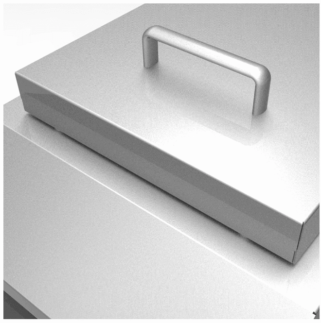 Hestan AGB121NGWH Hestan 12" Natural Gas Single Side Burner For Built In Grill Agb12 - White (Custom Color: Froth)