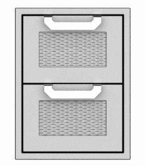 Hestan AGDR16GR Hestan 16" Double Drawers Agdr - Green (Custom Color: Grove) Barbeque Grill Accessories,grill tool set